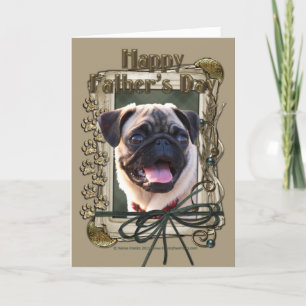 Fathers Day - Stone Paws - Pug Card