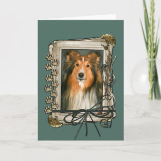 Fathers Day - Stone Paws - Sheltie Card