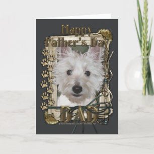 Fathers Day - Stone Paws - West Highland Terrier Card