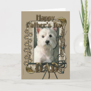 Fathers Day - Stone Paws - West Highland Terrier Card