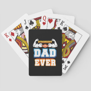 Father's Day   Strongest Dad Ever Playing Cards
