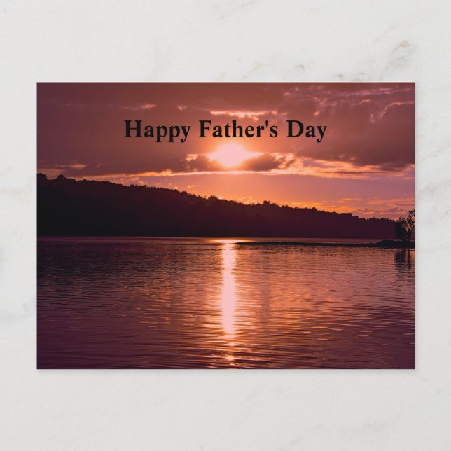 Father's Day Sunset Photograph Postcard (Front)