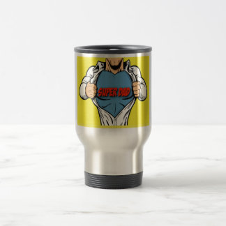 Father's Day Super Dad Coffee Travel Mug