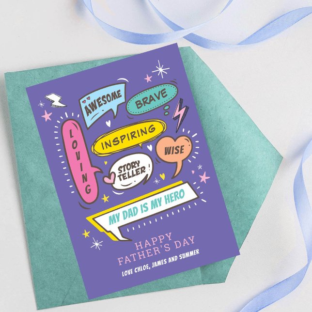 Fathers Day, Superhero Dad, Fathers Day Card (Creator Uploaded)