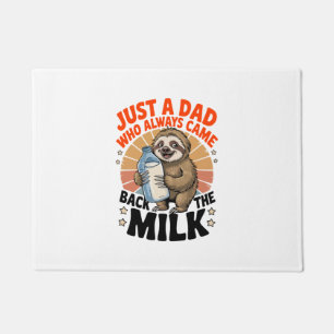 father's day t shirt with sloth doormat