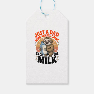 father's day t shirt with sloth gift tags