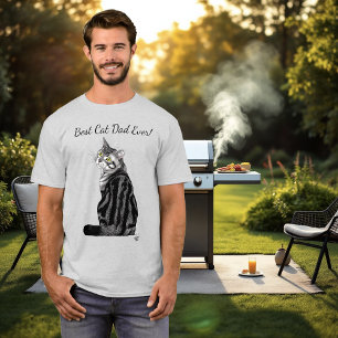 Father's Day Tabby Cat T-Shirt