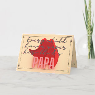 Father's day thank you card