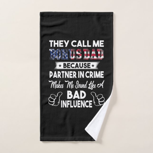 Father's Day | They Call Me Bonus Dad Hand Towel (Hand Towel)