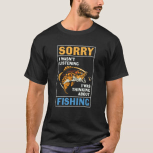 Father's Day Thinking About Fishing Rod T-Shirt