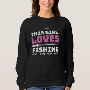 Father's Day This Girl Loves Fishing Rod Sweatshirt