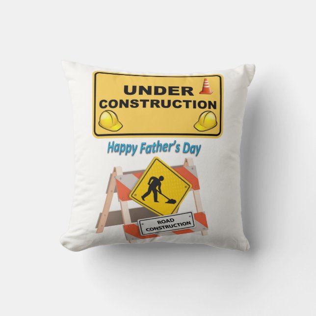 Father's Day Throw Pillow (Front)