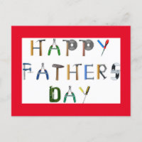 Father's Day Tools Postcard