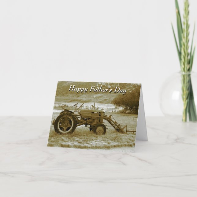 Father's Day Tractor Card (Front)