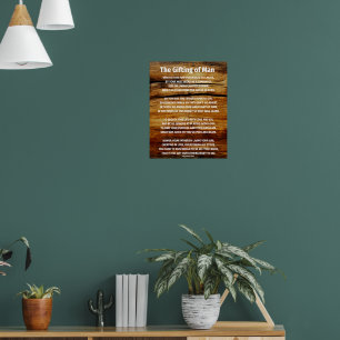 Father's Day Tribute-The Gifting of Man Poster