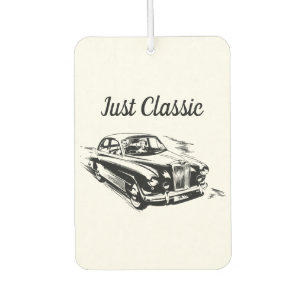 Father's Day Typography Design Just Classic Car Air Freshener