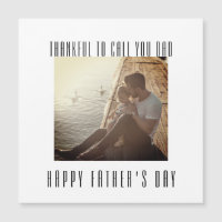 Fathers Day Upload Your Own Memory Photo Magnet