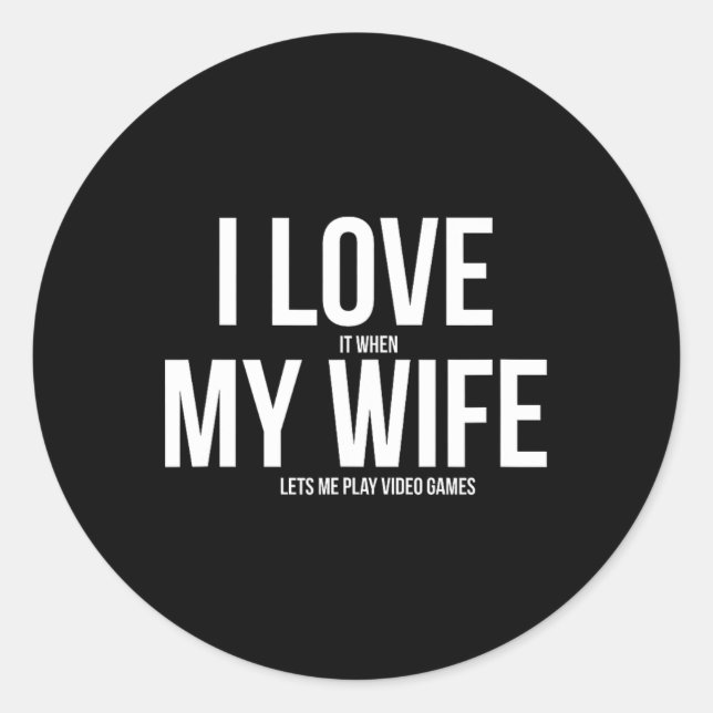 Father's Day Video Game Dad  Classic Round Sticker (Front)