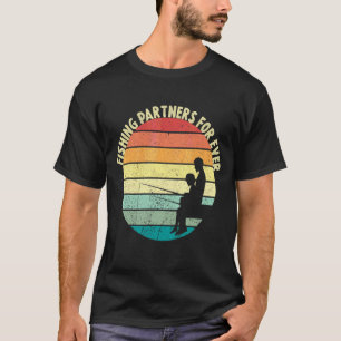 Father's Day Vintage Father Daughter Fishing Partn T-Shirt