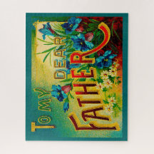 Father's Day Vintage To My Dear Father 16" x 20"