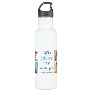 Father's Day Water Bottle    Personalized Photos