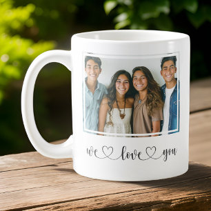 Father's Day We Love You Photo Coffee Mug