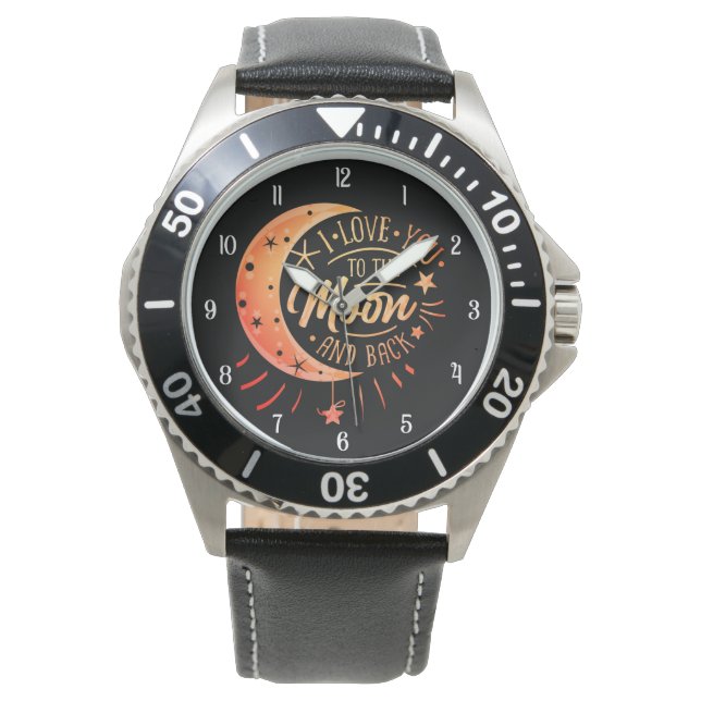 Father's Day Wedding Anniversary Gifts for Him Watch (Front)