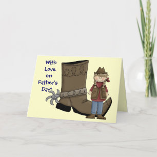 Father's Day -  Western Boot and Spur Card