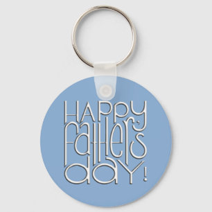 Fathers Day white Keychain
