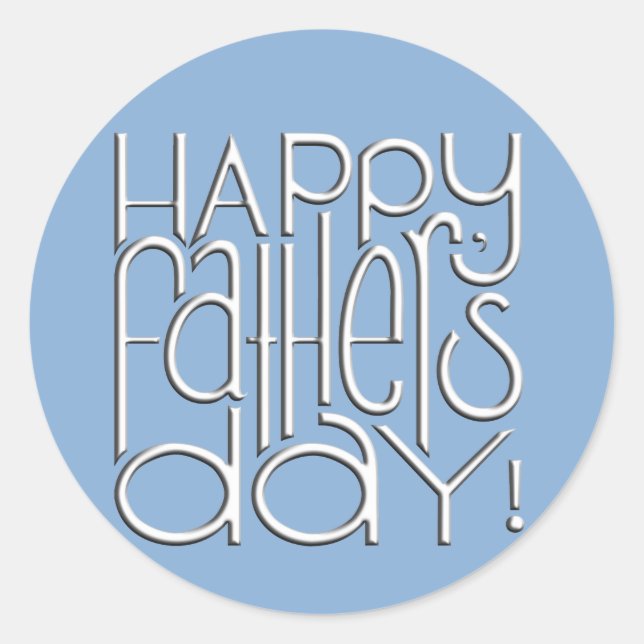 Fathers Day white Sticker (Front)