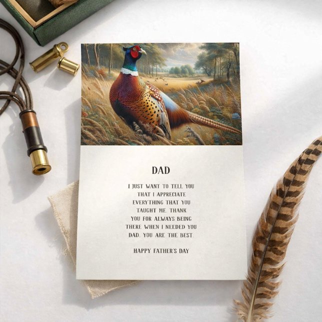  Father's Day Wildlife  Pheasant Greeting Card (Creator Uploaded)