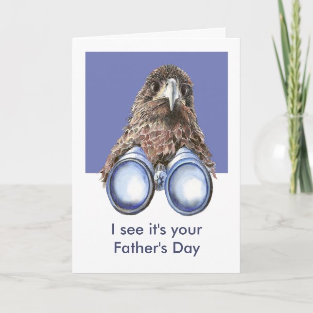 Father's Day Wonderful Birdwatching Dad Humour  Card (Front)