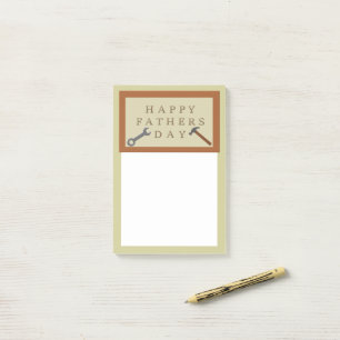 Fathers Day Wooden Sign Post-it Notes