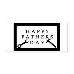 Fathers Day Wooden Sign Self-inking Stamp