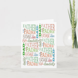 Father's Day Wording Card