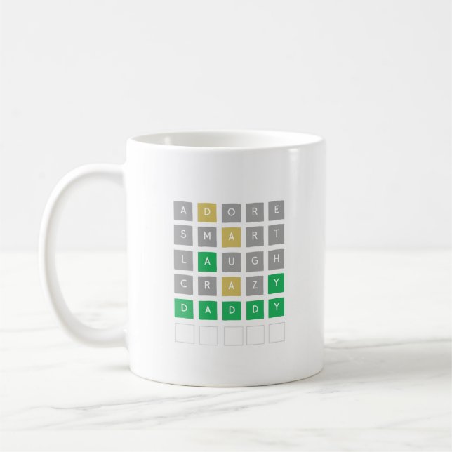 Father's Day Wordle Mug  (Left)