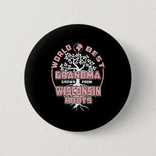 Father's Day   World Best Grandma 6 Cm Round Badge
