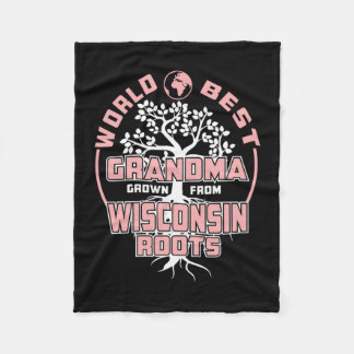 Father's Day | World Best Grandma Fleece Blanket