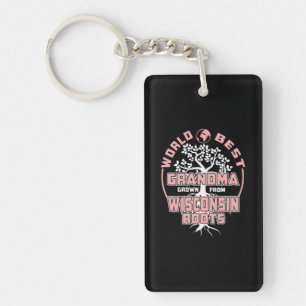 Father's Day World Best Grandma Key Ring