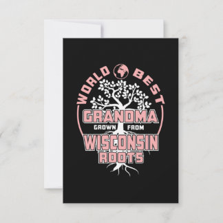 Father's Day | World Best Grandma RSVP Card