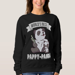 Father's Day  Worlds Best Pappy Panda Sweatshirt