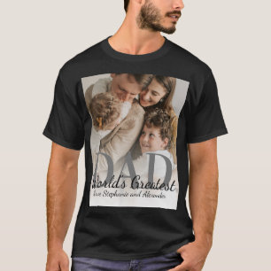Father's Day World's Greatest Dad with Photo T-Shirt