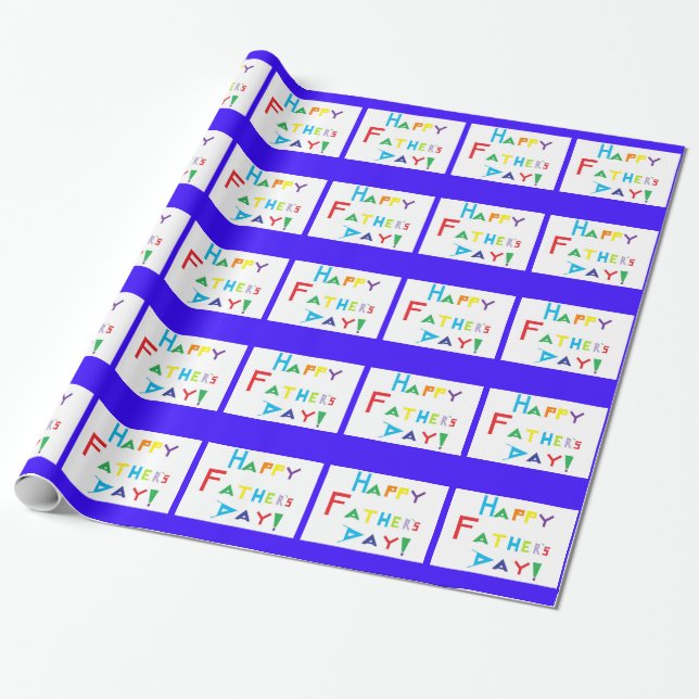 Father's Day Wrapping Paper (Unrolled)