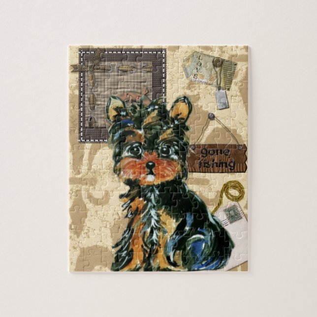 FATHER'S DAY YORKIE JIGSAW PUZZLE (Vertical)