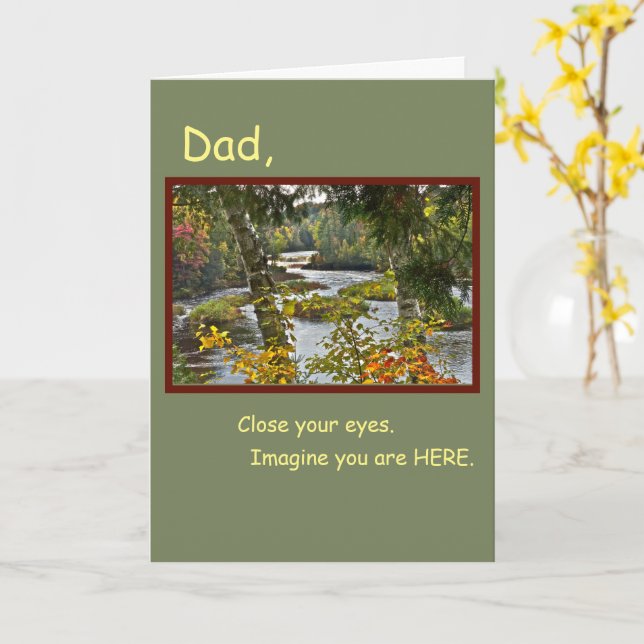 FATHER'S DAY "ZEN MOMENT" CARD (Yellow Flower)