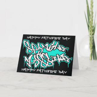 FATHERS DAYcard spangleMASSIVE Card