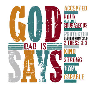 Fathers God Dad Says  Trucker Hat