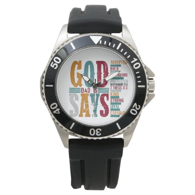 Fathers God Dad Says  Watch (Front)