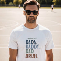 Father's Personalised Dada to Bruh Evolution