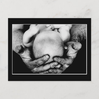 Father's Safe Protecting Hands Postcard